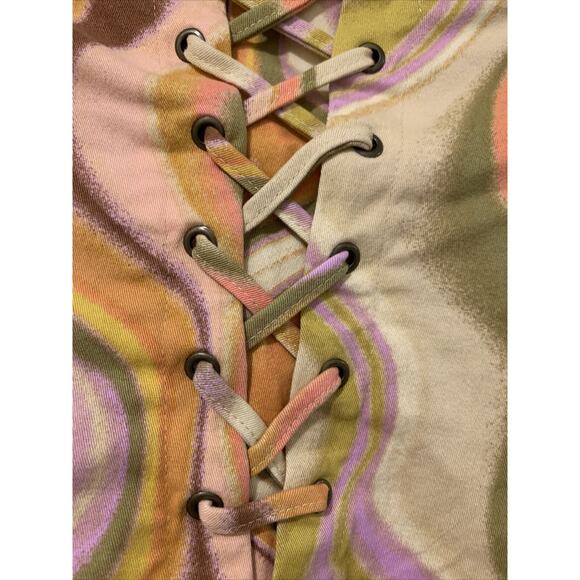 Wild Fable Women's Size Large Twill Tube Bodycon Dress Neutral Wave Boho Retro - Picture 3 of 14